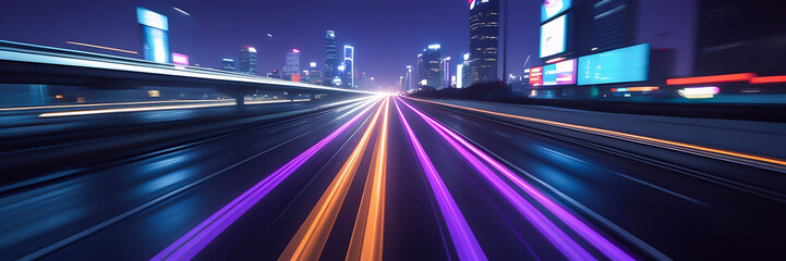Fototapeta premium Fast drive motion blur