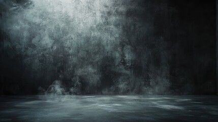 Fototapeta premium Moody Dark Room with Foggy Atmosphere