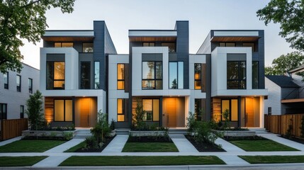 Modern Townhouses with a Sleek Design