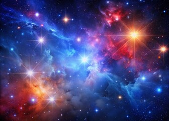 Fototapeta premium Cosmic Nebula: Vibrant Starscape Background Image