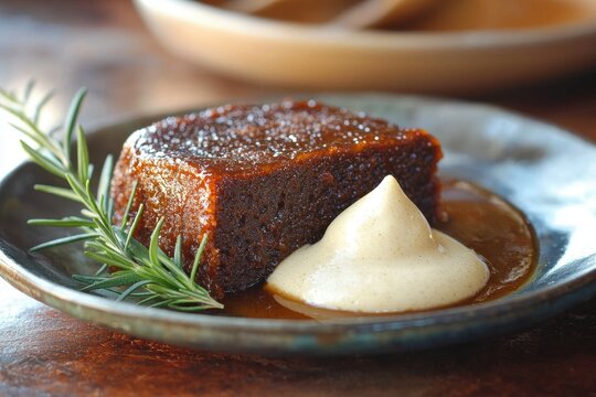 Malva Pudding (South Africa) A warm slice of malva pudding soaked in apricot jam and served with a generous scoop of vanilla custard.