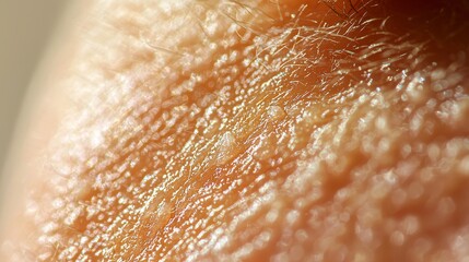 Fototapeta premium High-detail photograph of inflamed skin rash caused by mosquito bites, zoomed-in view, showing texture and redness clearly