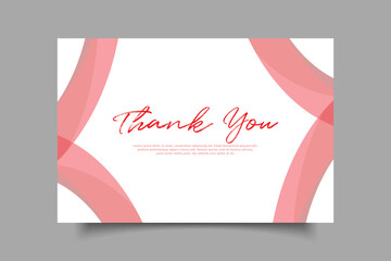 thank you card template design