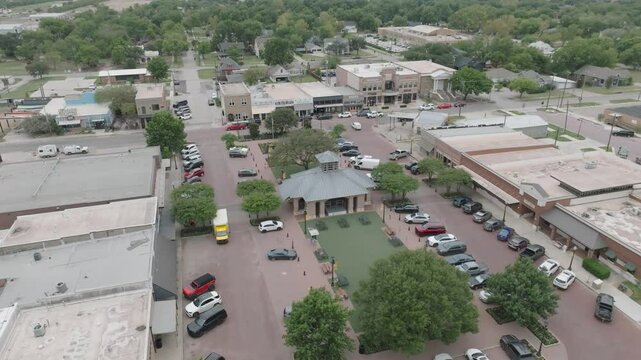 Aerial Rotation of Celina Downtown Square