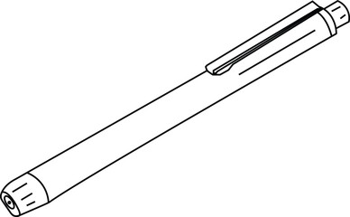 The Illustration of Pen Light for Medical Purposes