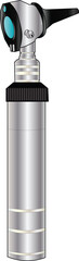 The Illustration of medical equipment Called Otoscope