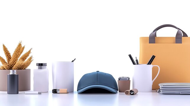 Promotional Items Displayed on Table