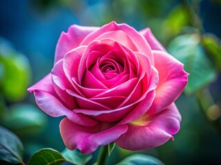 Delicate Pink Rose Close-up:  A Documentary Style Photograph