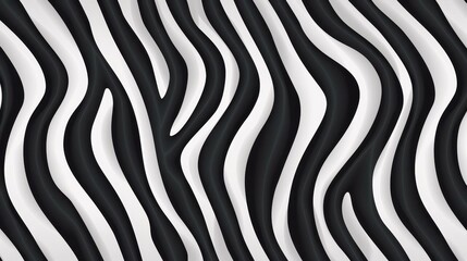 Fototapeta premium Bold zebra skin pattern adds a stylish touch to any fabric, wrapping paper, or wallpaper project.