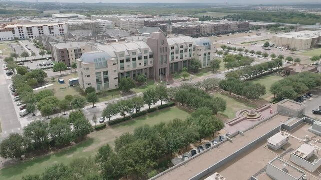Rotating Left Over Simpson Plaza, Frisco Municipal Center