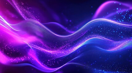 Obraz premium Abstract Glow Waves