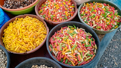 traditional turkish sweets, traditional turkish delight,
turkish delight in a market
