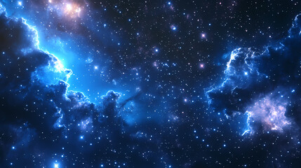 Fototapeta premium The cosmos filled with countless stars. Wonder - Sky. Illustration