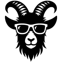 Cool goat portrait