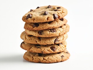 Stack of Chocolate Chip Cookies