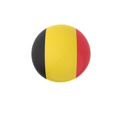 Fototapeta premium belgium flag button