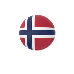 Fototapeta premium danish flag button