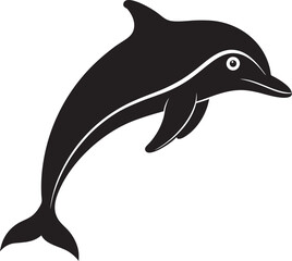 Fototapeta premium dolphin isolated on white background