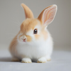 Obraz premium Adorable fluffy bunny rabbit.