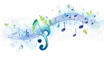 Obraz premium musical note treble clef