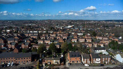 View of the residential centre of Swadlincote
