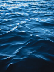 Fototapeta premium Deep blue ocean waves. Serenity.