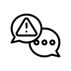 crisis communication line icon