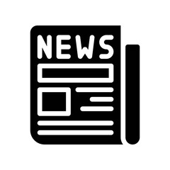 news glyph icon