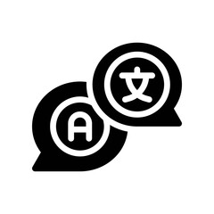 language glyph icon