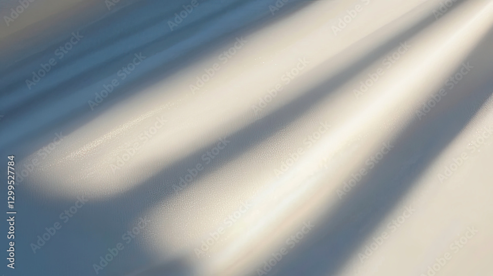 Poster Light Dances on an Embossed Surface, Revealing Textures and Shadows in a Tranquil Scene