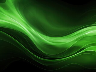 Naklejka premium Abstract flowing green waves motion, as a background for a creative presentation