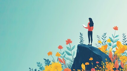 Inspirational coaching concept with a mentor giving advice for personal growth, career advancement, and self-improvement, symbolizing empowerment and professional guidance.