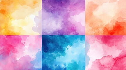 Vibrant Watercolor Textures