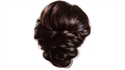 Elegant Dark Brown Hair Updo for Special Occasions and Events
