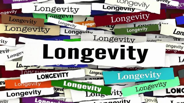 Longevity News Headlines Health Lifestyle Information Longer Lifespan 3d Animation