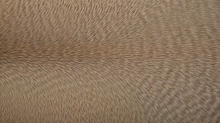 Fototapeta premium Sleek Light Brown Hide Texture Close-Up, Short Pile Smooth Fur Surface, Fawn Tone Animal Material, Perfect for Fashion Presentation & Refined Textile Design Backdrops