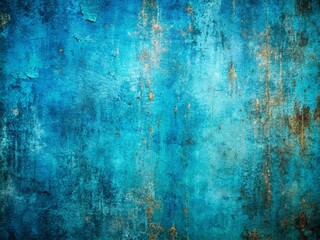 Grunge Blue Distressed Texture Background: Vintage Retro Edgy Design