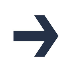 Direction icon. Solid glyph series icon