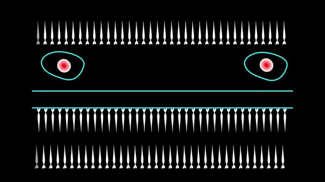 vector illustration of an abstract creature face