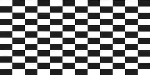 Fototapeta premium White and black checkered pattern, checkerboard seamless pattern