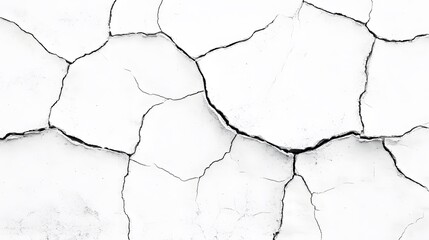 Abstract White Cracked Texture Background Dry Soil