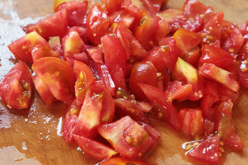 中玉トマトのみじん切り