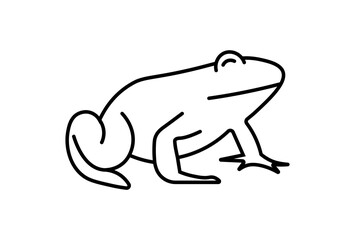 frog silhouettes. Frog icon vector illustration for graphic design and websites