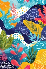 Fototapeta premium colorful abstract for social media poster background