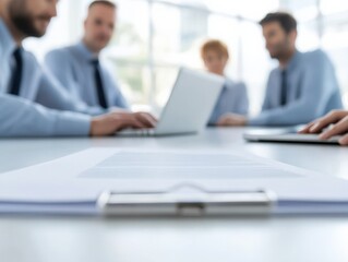 Business Meeting around Conference Table