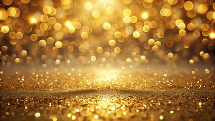 Luxurious gold background with subtle reflections of light, showcasing a warm and inviting atmosphere, light reflection, reflective surface