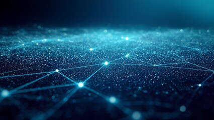 Obraz premium Exploring the digital web data connectivity virtual space abstract visuals high-tech environment futuristic concept