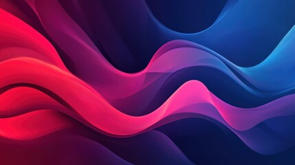 Obraz premium Abstract Pink & Blue Waves