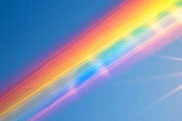 Obraz premium Vibrant Prismatic Spectrum Blurring Through Ethereal Sky