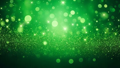 緑　キラキラ　背景